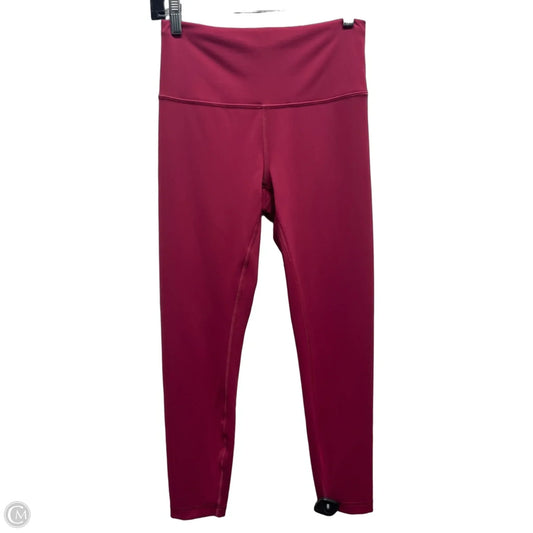 Athletic Leggings By Lululemon In Red, Size: 8
