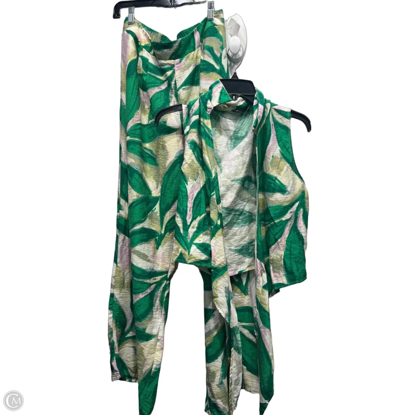Pants Set 2pc By Lulumari In Green & Purple, Size: Xl
