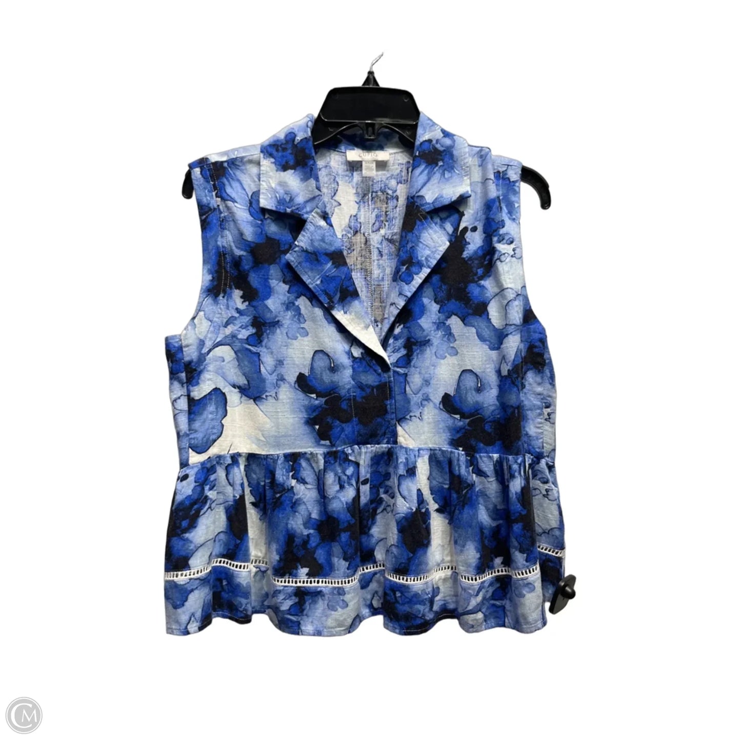 Top Sleeveless By Cupio In Blue, Size: S