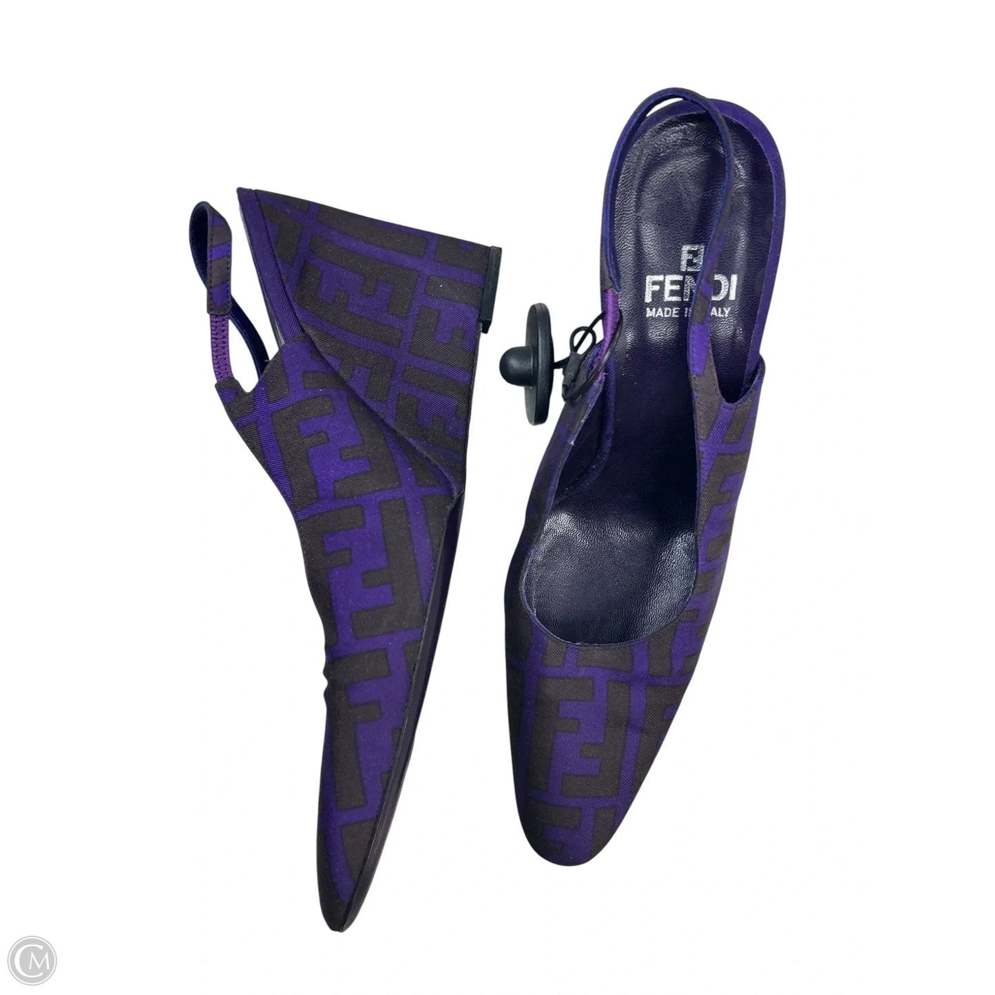 Shoes Luxury Designer By Fendi In Purple, Size: 8