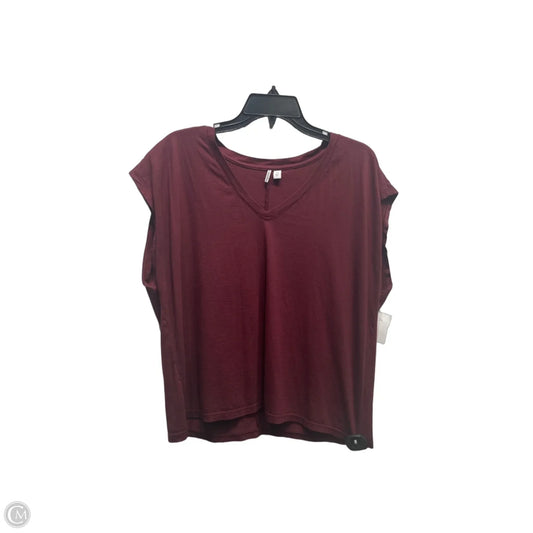 Top Short Sleeve Basic By Nordstrom In Red, Size: Xl