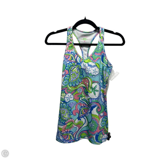 Top Sleeveless Designer By Lilly Pulitzer In Blue & Green, Size: Xs