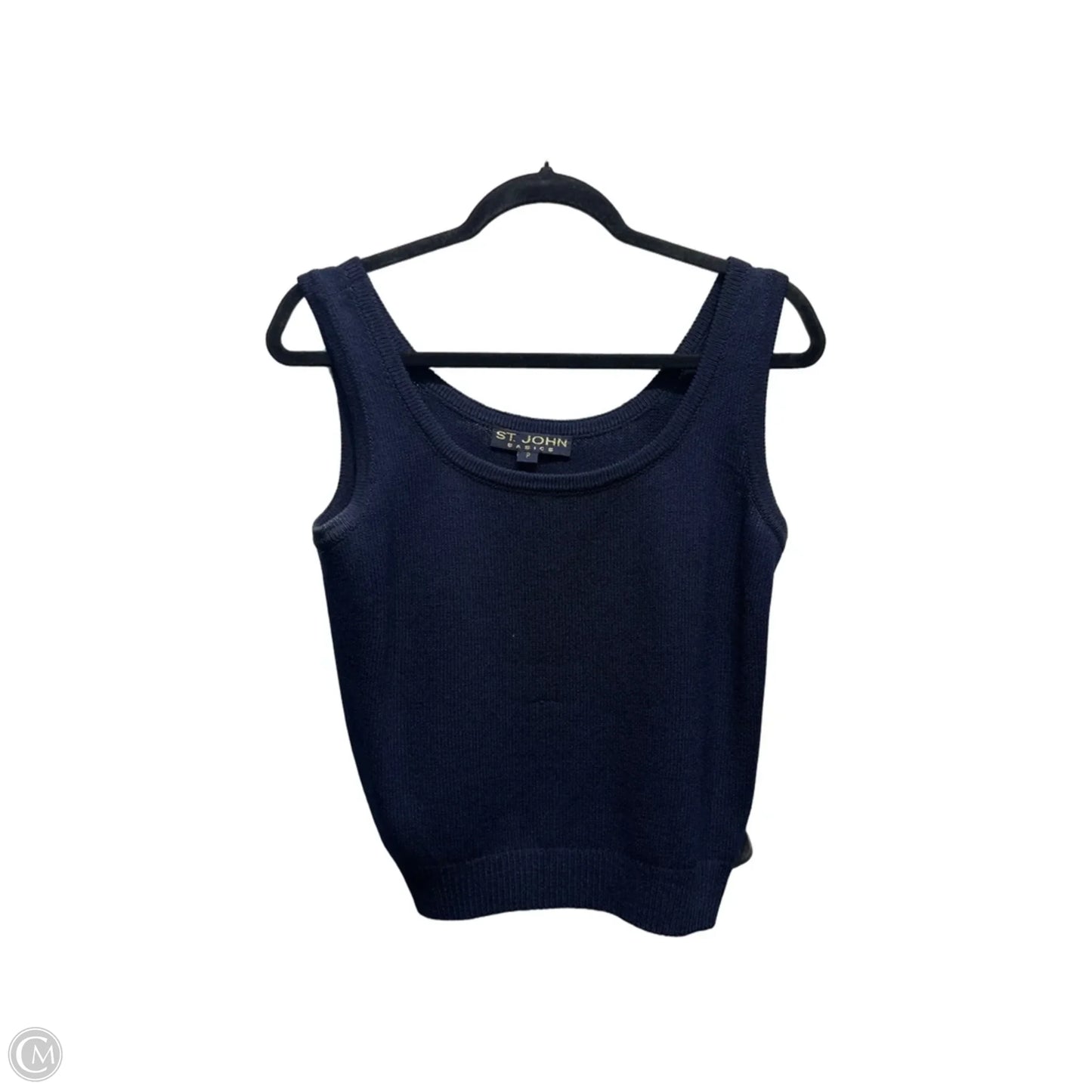 Top Sleeveless Luxury Designer By St John Collection In Navy, Size: Sp
