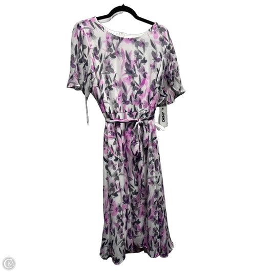 Dress Party Midi By Dkny In Purple, Size: 16