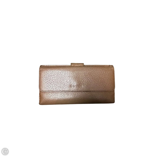 Wallet Luxury Designer By Gucci, Size: Large