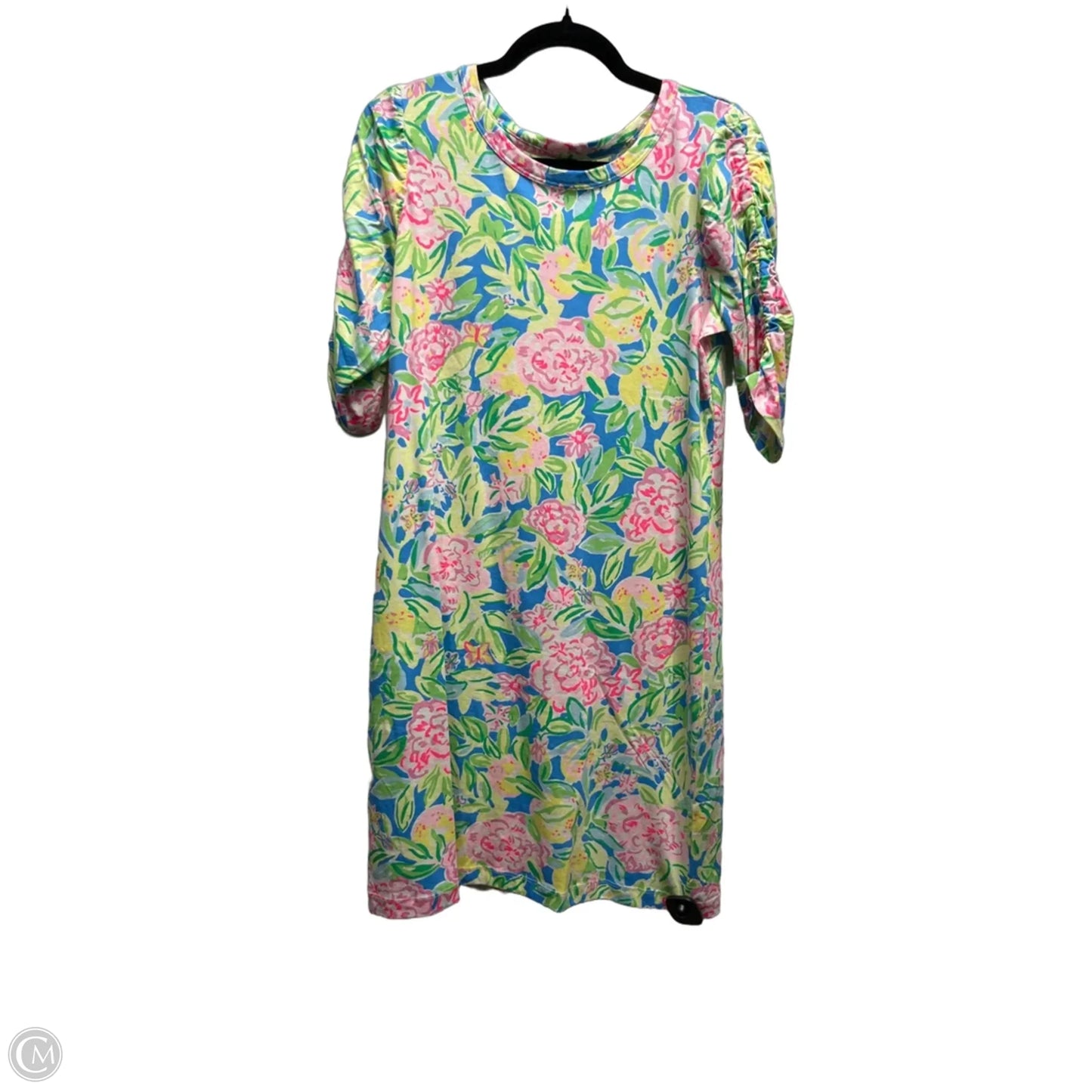 Dress Designer By Lilly Pulitzer In Blue & Yellow, Size: M