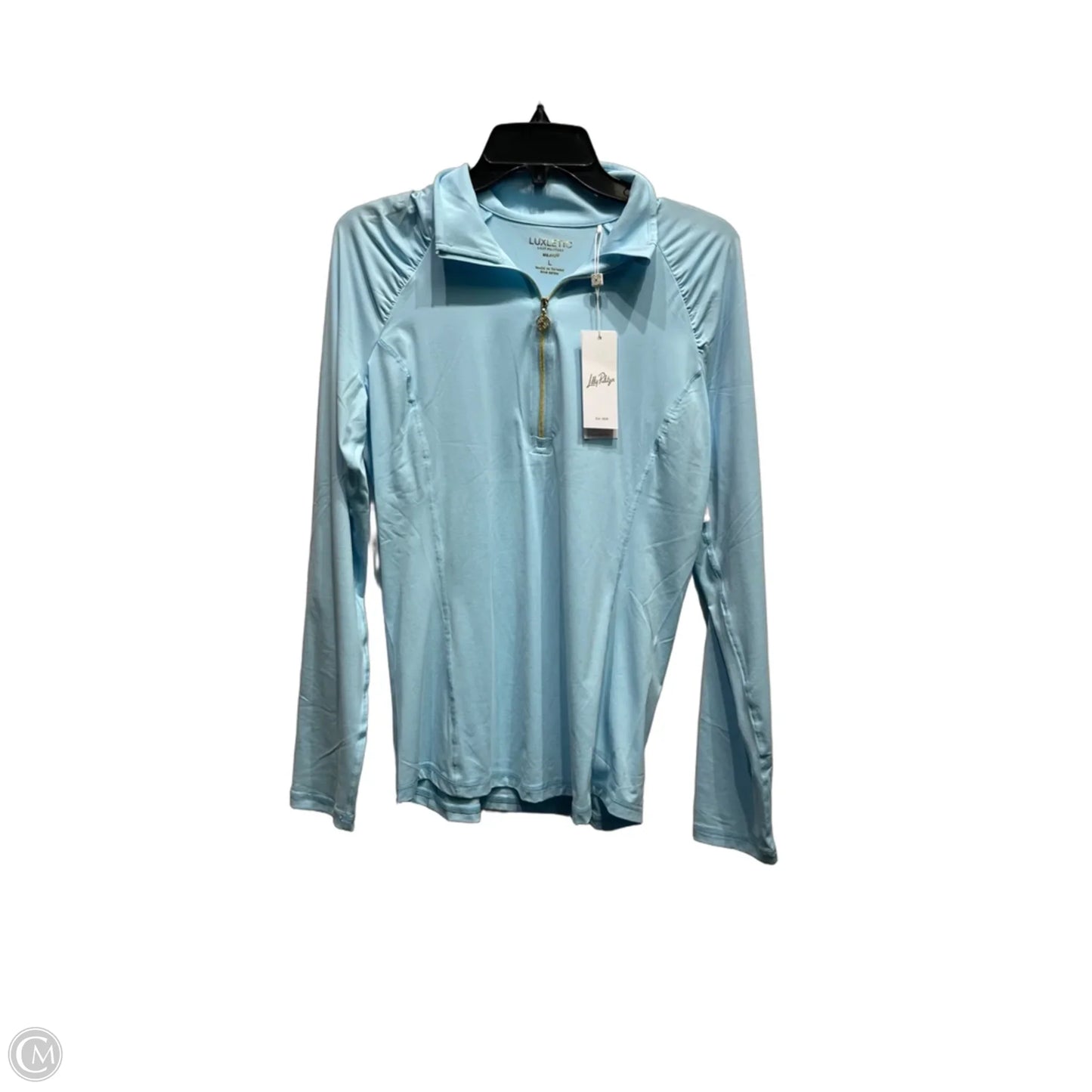 Top Long Sleeve Designer By Lilly Pulitzer In Blue, Size: L