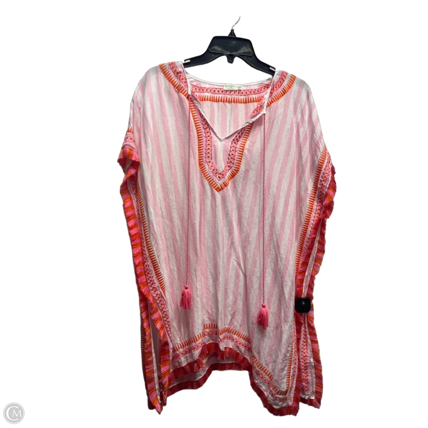 Swimwear Cover-up By Spartina In Orange & Pink, Size: Osfm
