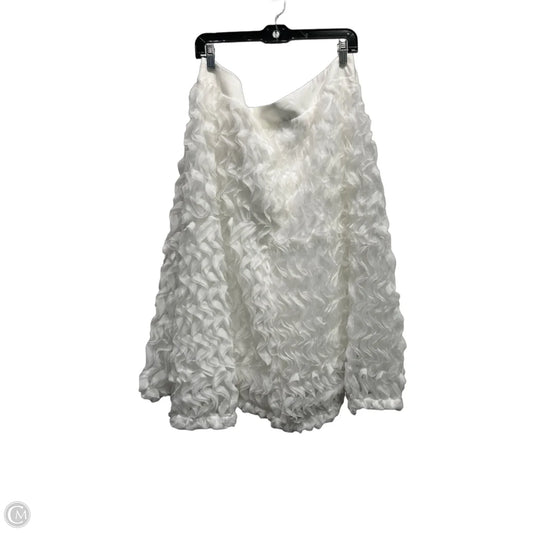 Skirt Midi By Ashley Stewart In White, Size: 18