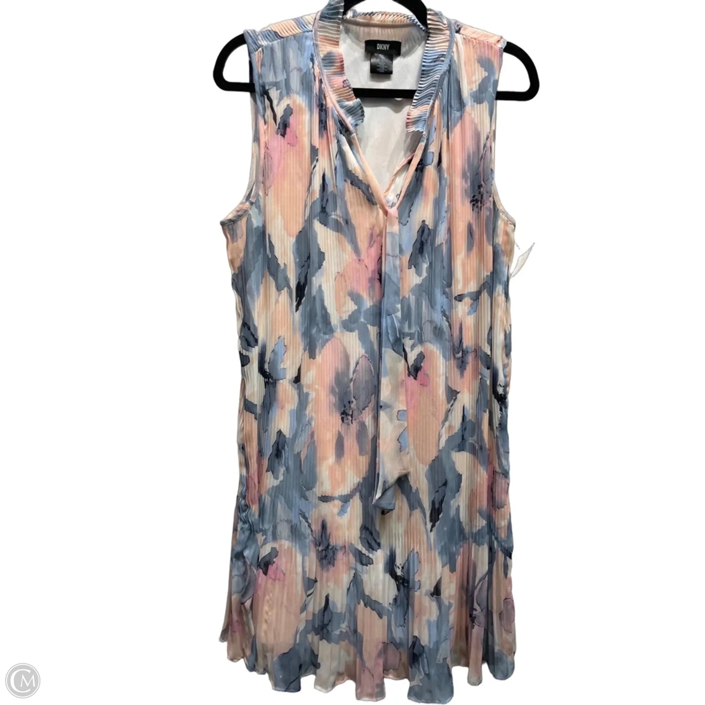 Dress Casual Short By Dkny In Blue & Pink, Size: 14