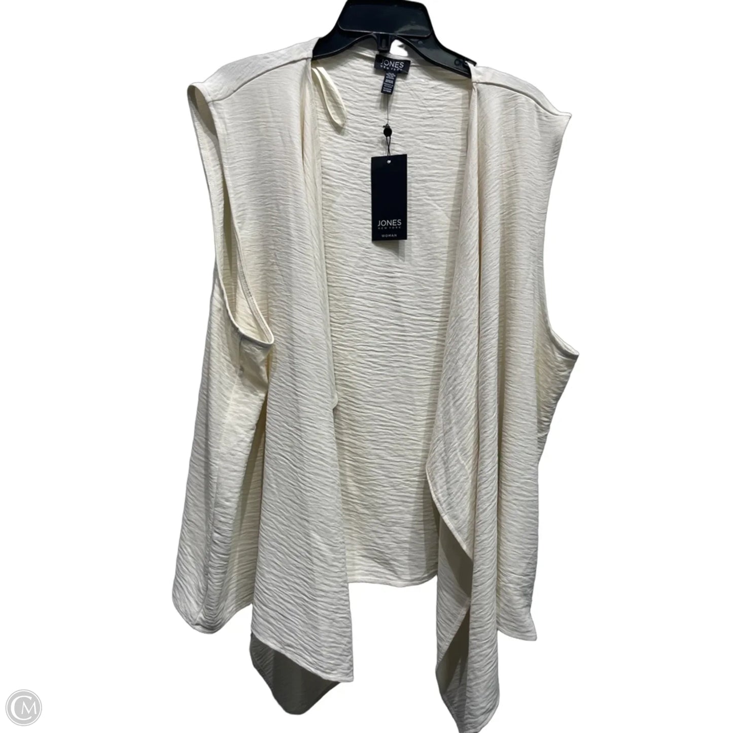 Vest Other By Jones New York In Cream, Size: 3x