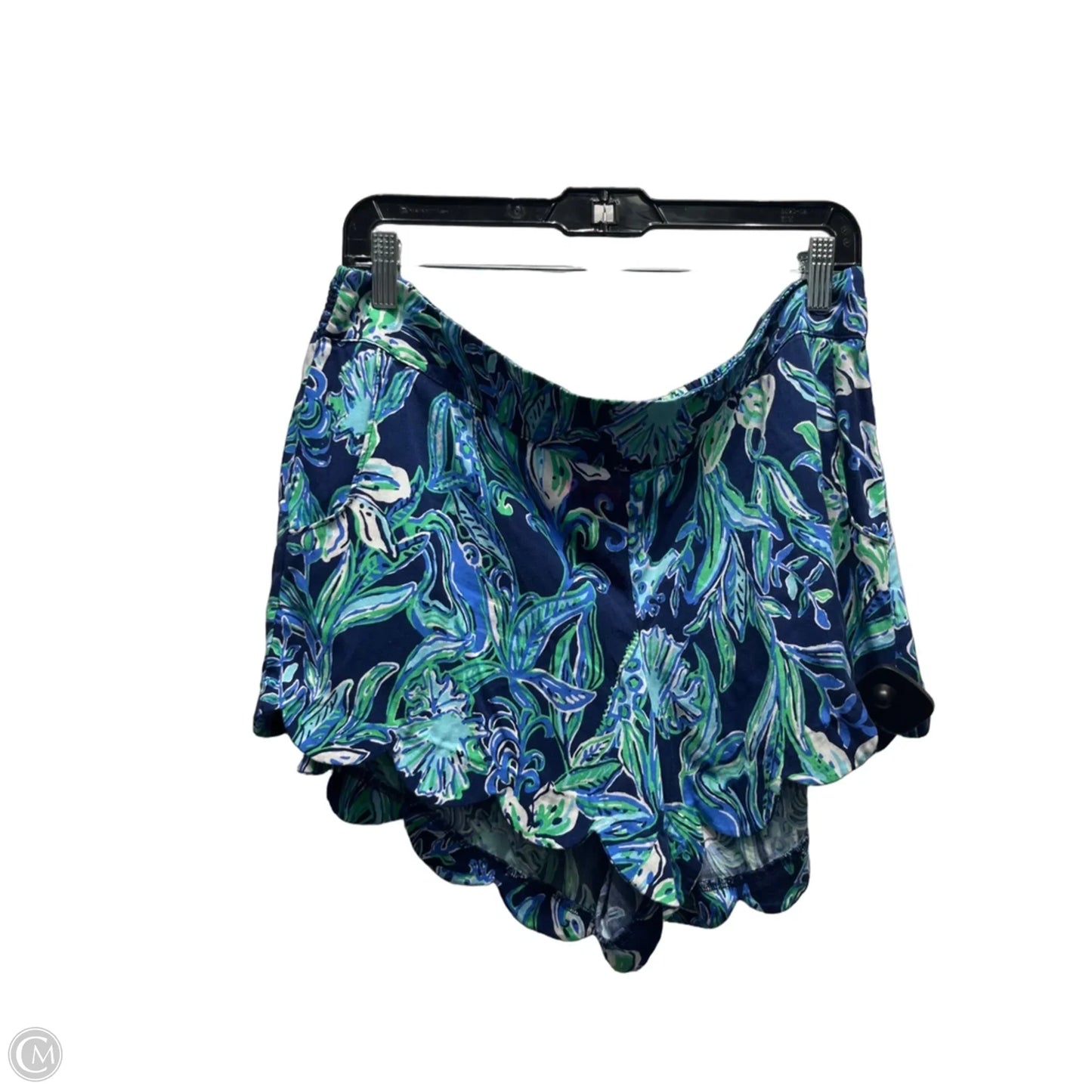 Shorts Designer By Lilly Pulitzer In Blue & Green, Size: Xl