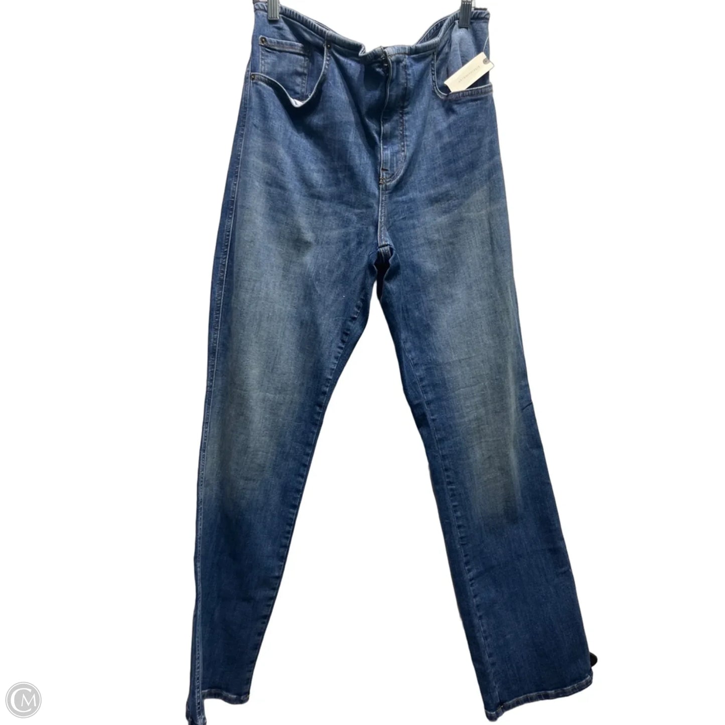 Jeans Straight By Pilcro In Blue Denim, Size: 14