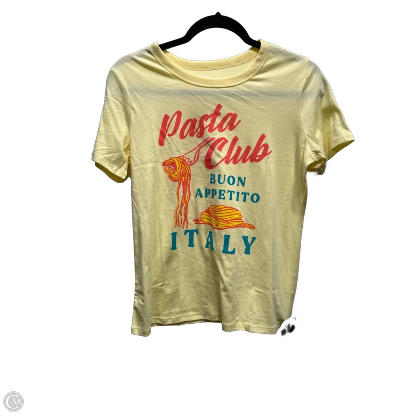 Top Short Sleeve Basic By doe In Yellow, Size: S
