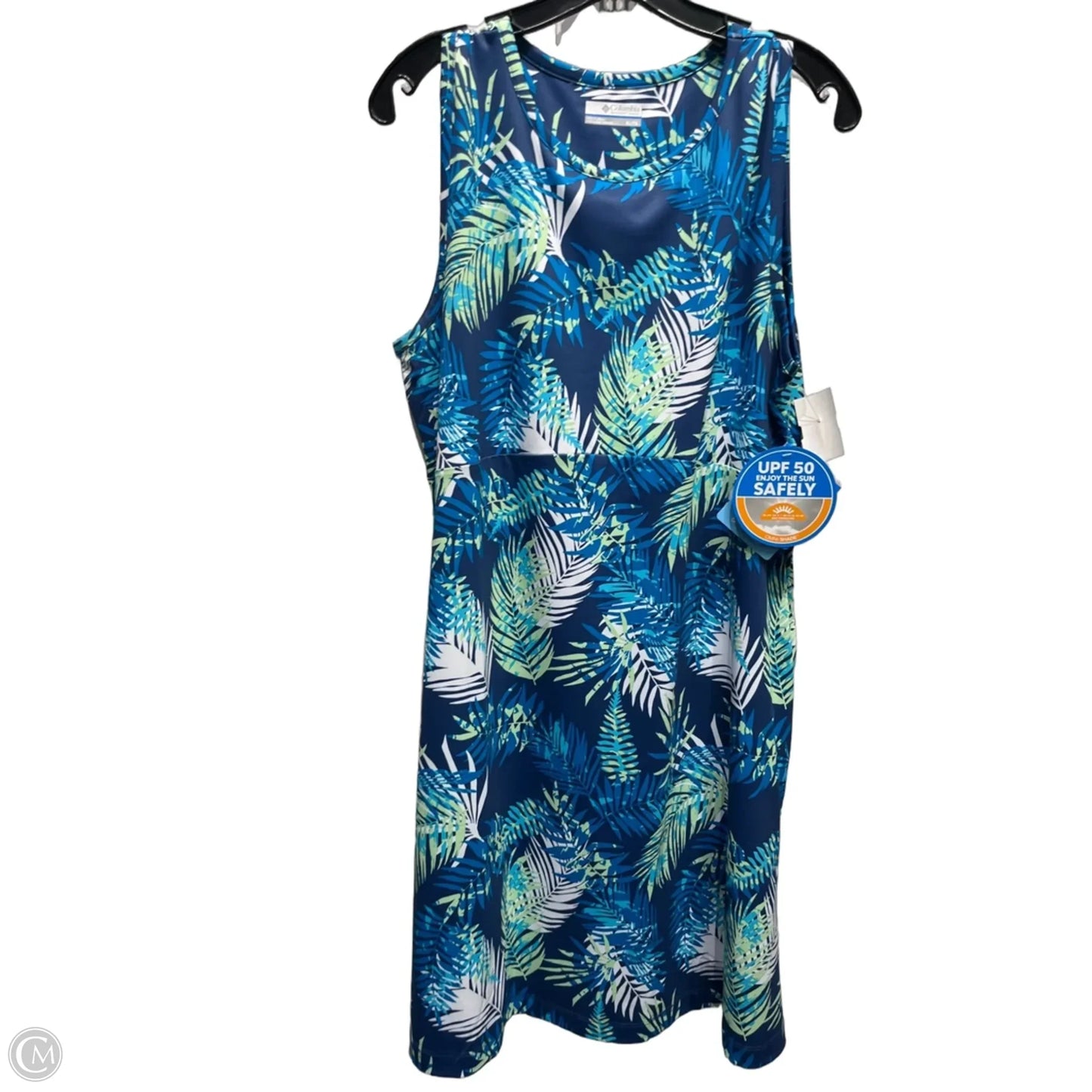 Dress Casual Short By Columbia In Blue & Green, Size: Xl