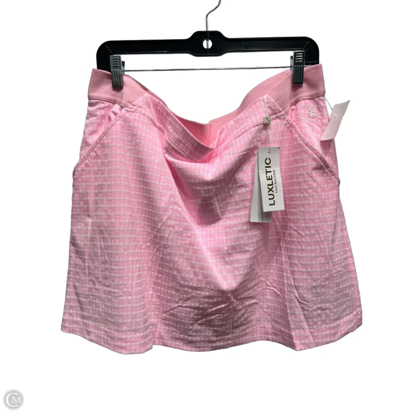 Skort Designer By Lilly Pulitzer In Pink & White, Size: 16