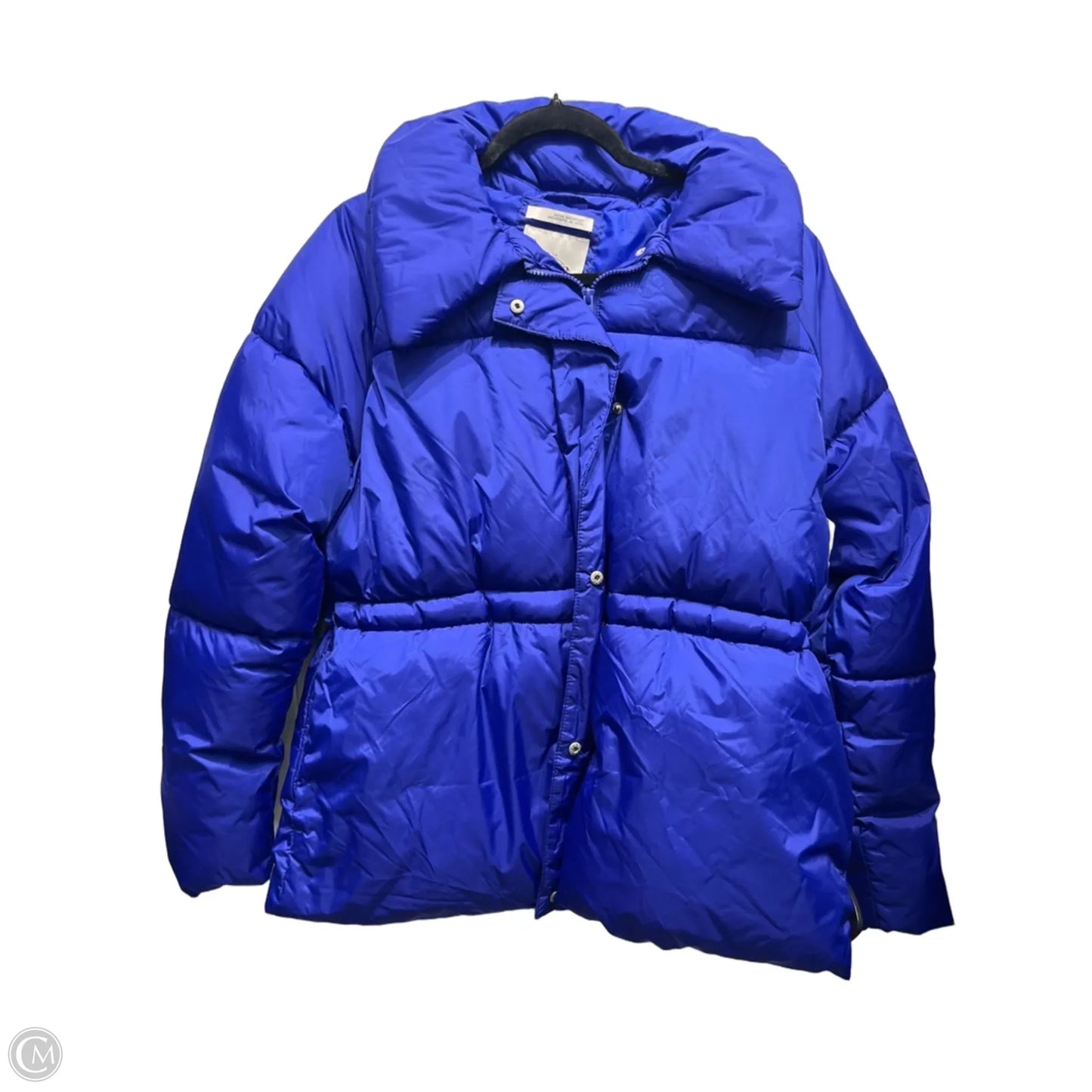 Jacket Puffer & Quilted By A New Day In Blue, Size: M