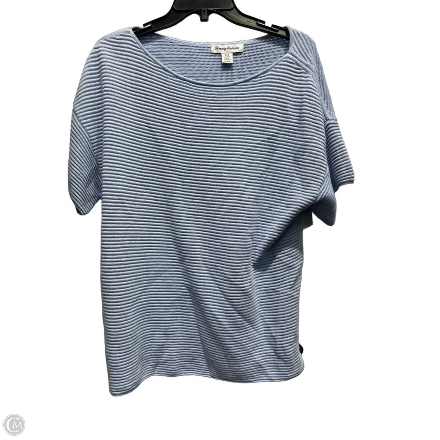 Top Short Sleeve By Tommy Bahama In Blue, Size: L