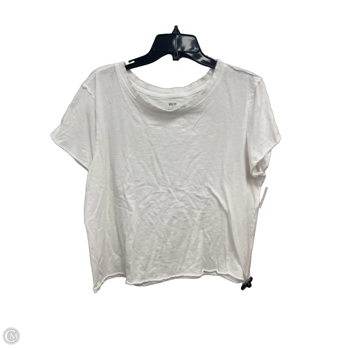 Top Short Sleeve Basic By Maeve In White, Size: L