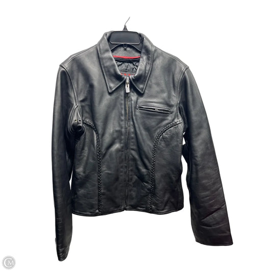 Jacket Leather By  milwaukes In Black, Size: Xxl
