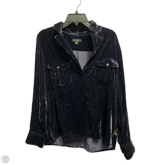 Top Long Sleeve By J. Crew In Blue, Size: L