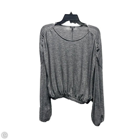 Top Long Sleeve By Express In Grey, Size: S
