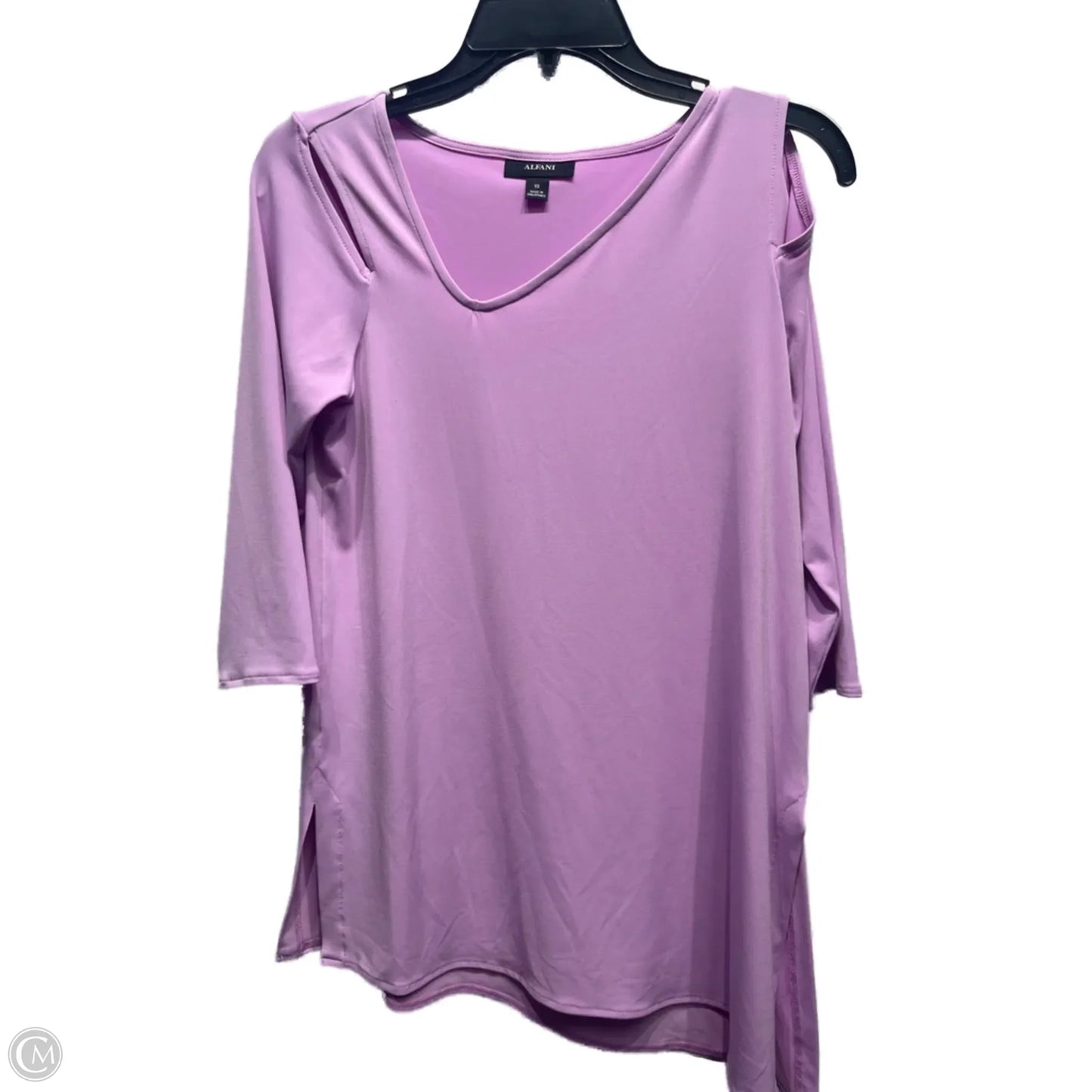 Top Long Sleeve By Alfani In Purple, Size: Xs
