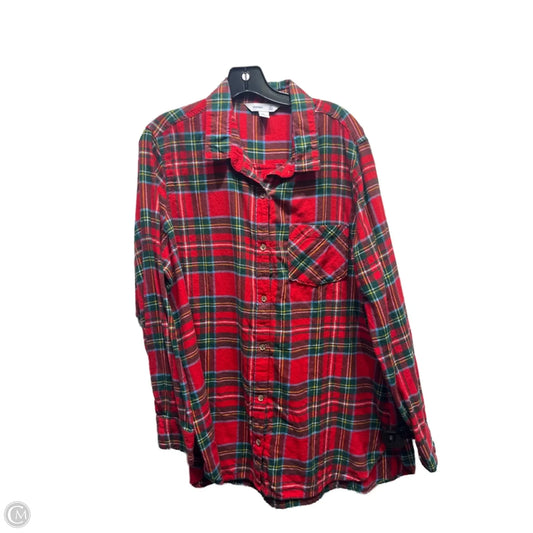 Top Long Sleeve By Old Navy In Red, Size: Xl