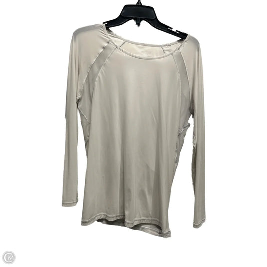 Athletic Top Long Sleeve Crewneck By Lululemon In Grey, Size: Xl