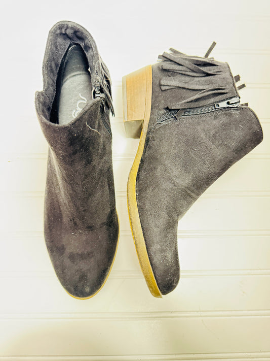 Boots Ankle Flats By Sugar In Black, Size: 9