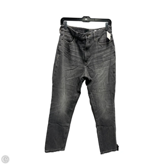 Jeans Straight By Banana Republic In Grey Denim, Size: 10