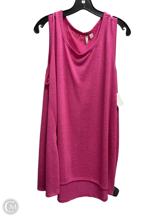 Top Sleeveless Basic By Cato In Pink, Size: 22