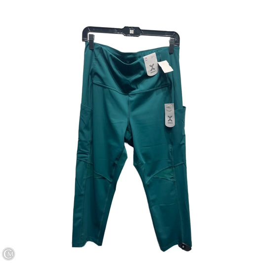 Athletic Capris By Xersion In Green, Size: Xl