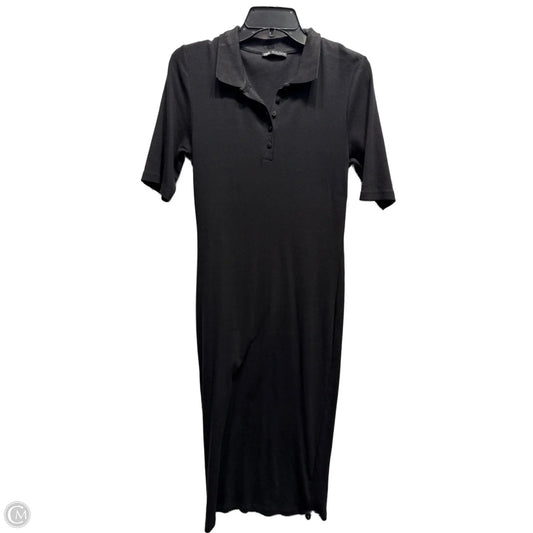Dress Casual Midi By Zara In Black, Size: L