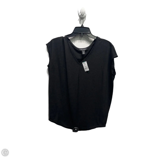 Top Short Sleeve Basic By White House Black Market In Black, Size: Xs