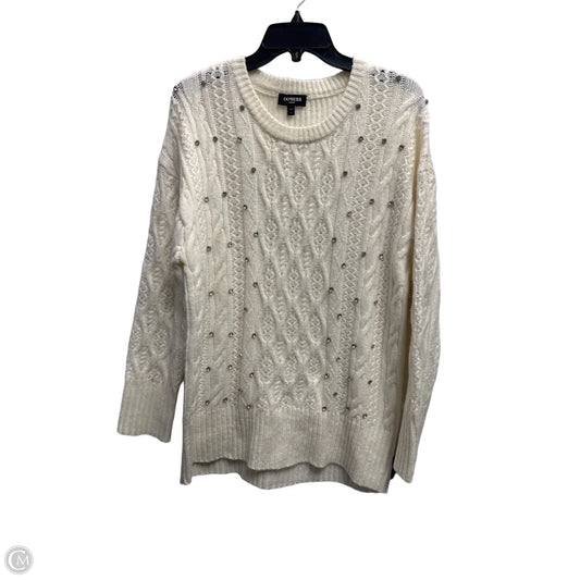 Sweater By Express In Cream, Size: S