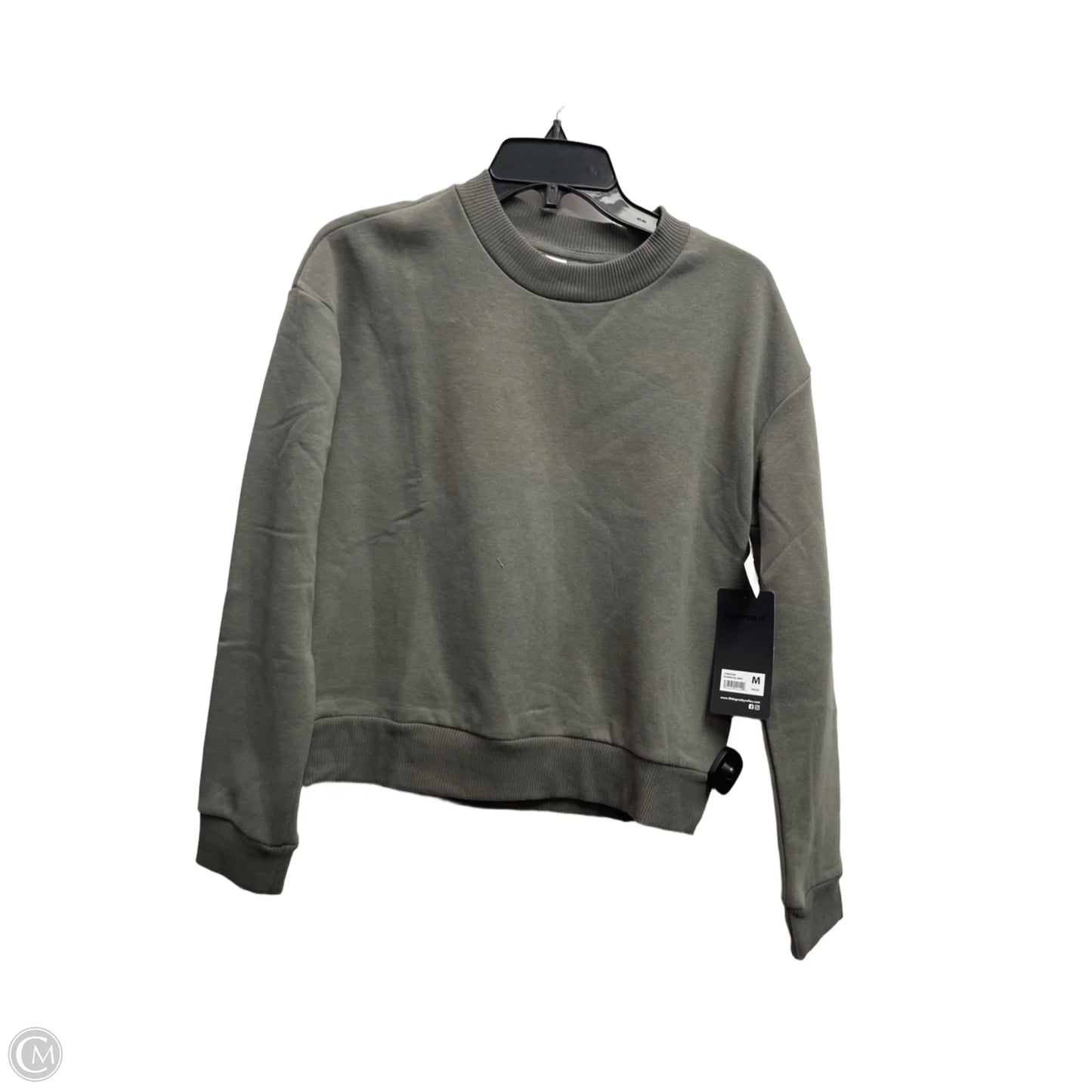 Sweatshirt Crewneck By 90 Degrees By Reflex In Grey, Size: M