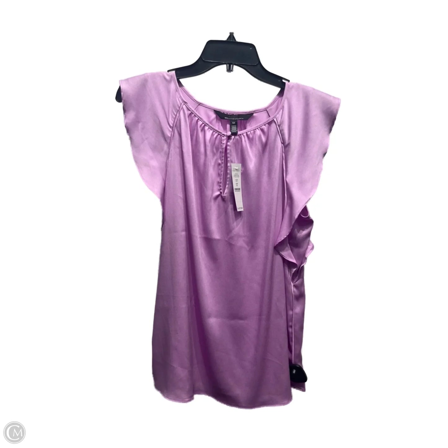 Blouse Short Sleeve By White House Black Market In Purple, Size: Xs