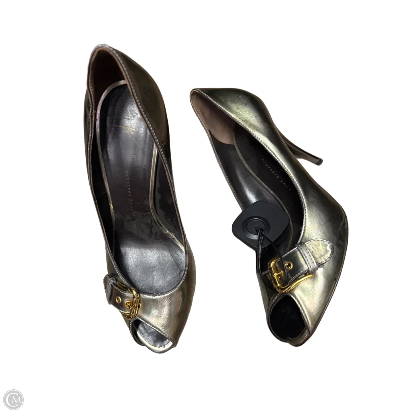 Shoes Designer By Giuseppe Zanotti In Gold, Size: 7.5