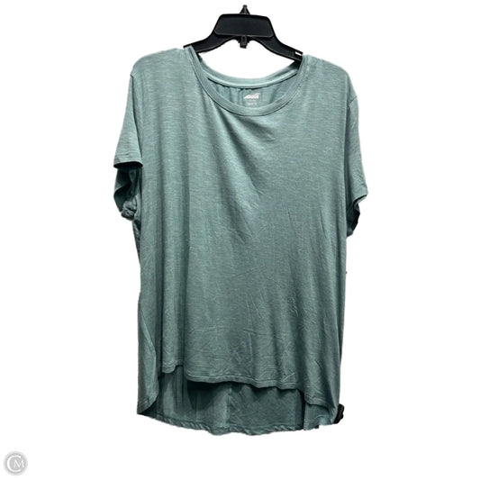 Athletic Top Short Sleeve By Avia In Green, Size: Xxl