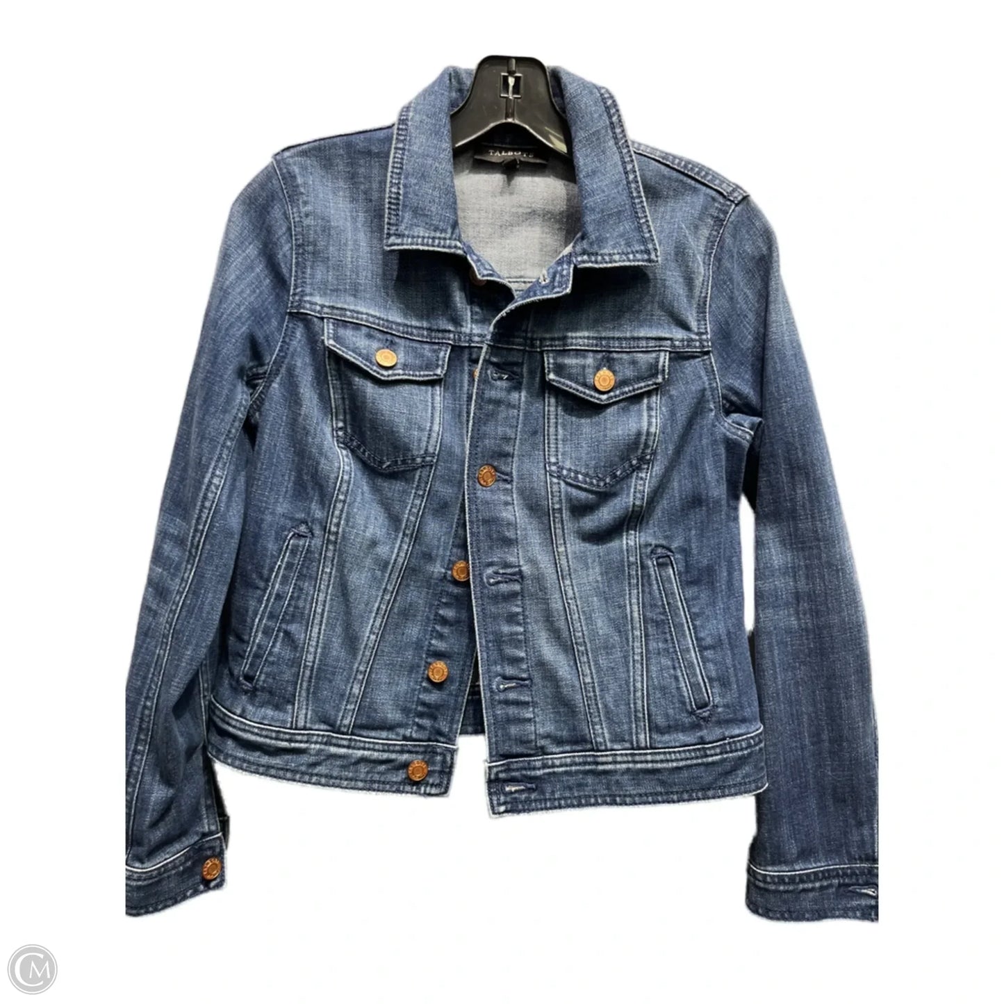 Jacket Denim By Talbots In Blue, Size: Xs