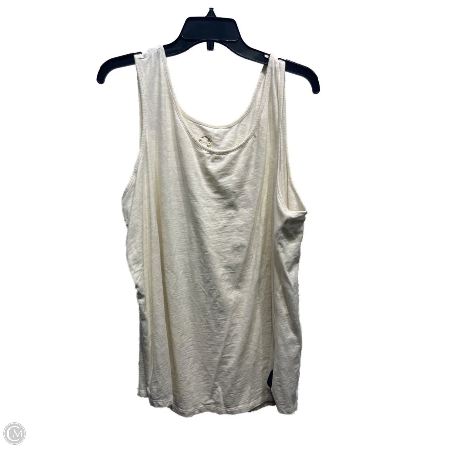 Top Sleeveless Basic By C Wonder In Cream, Size: 2x