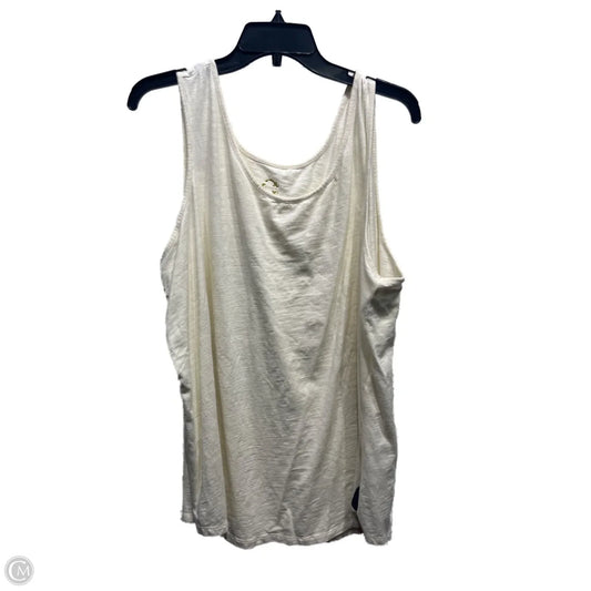 Top Sleeveless Basic By C Wonder In Cream, Size: 2x