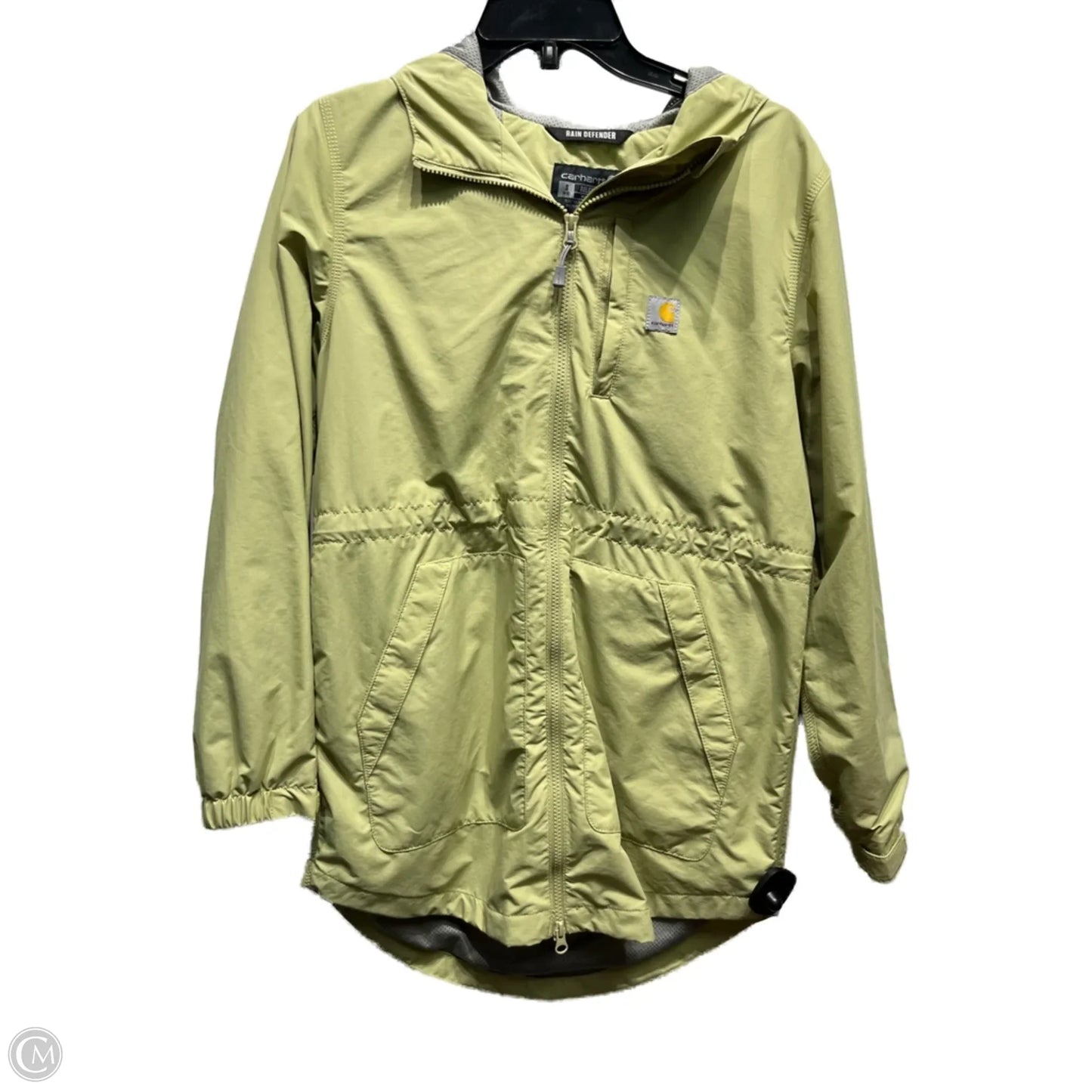 Coat Raincoat By Carhartt In Green, Size: S