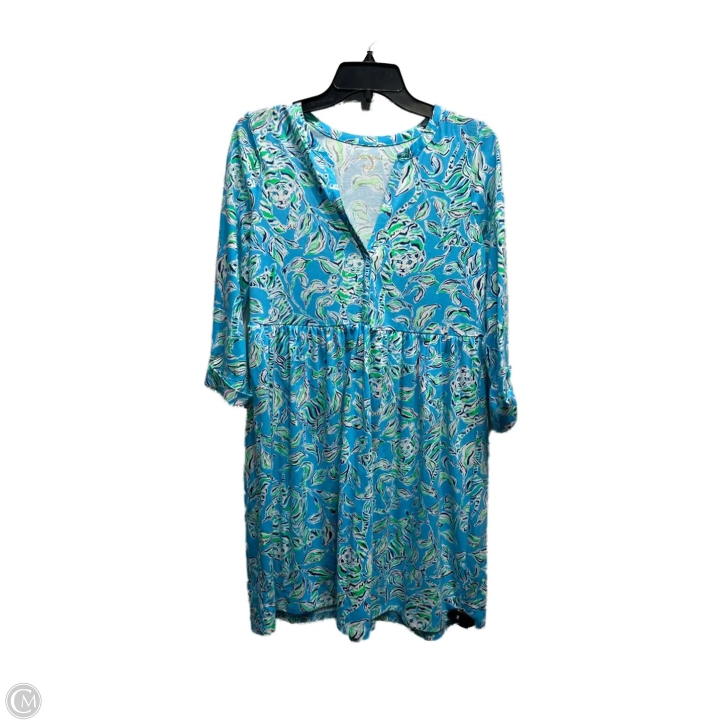 Dress Designer By Lilly Pulitzer In Blue & Green, Size: S