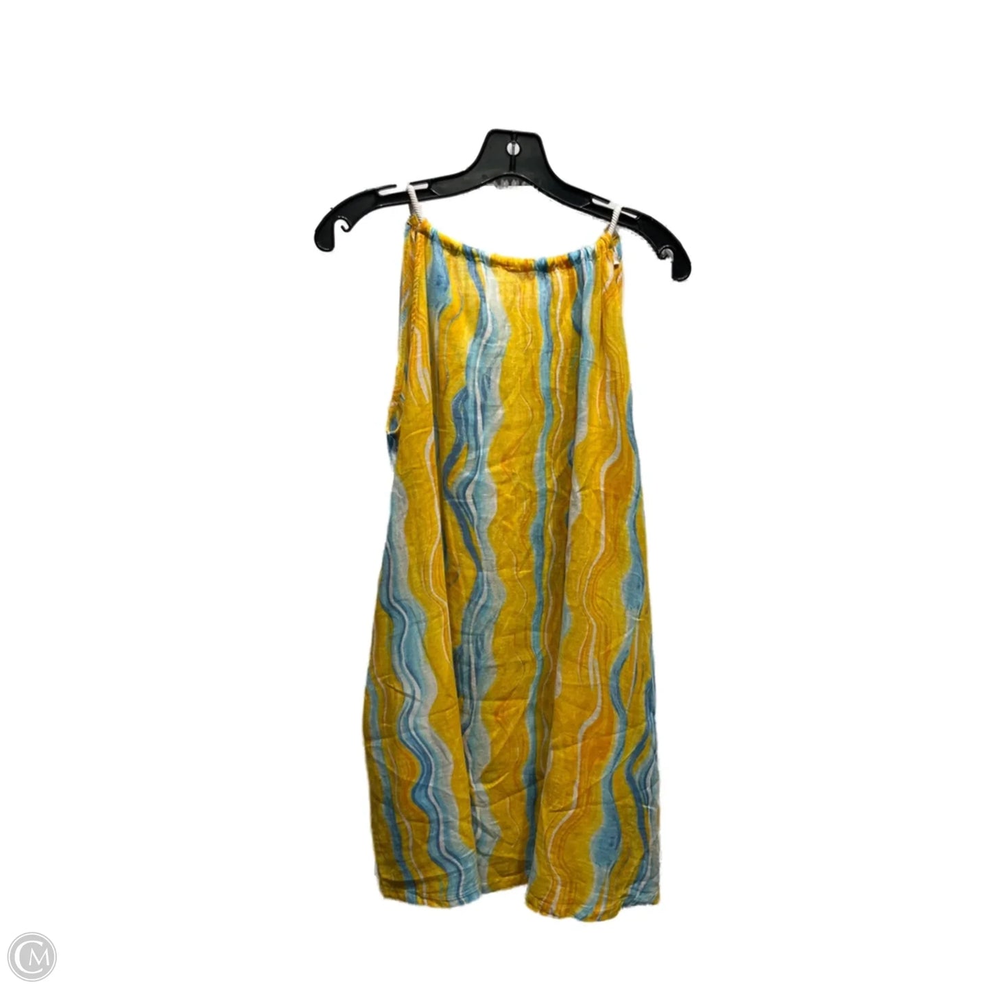 Dress Casual Short By Rachel Zoe In Blue & Yellow, Size: S
