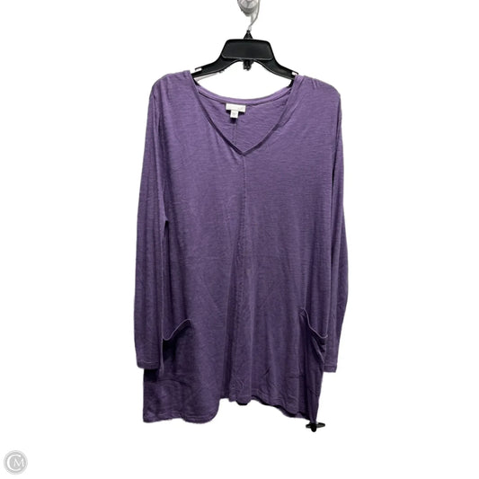 Top Long Sleeve By J. Jill In Purple, Size: Xl