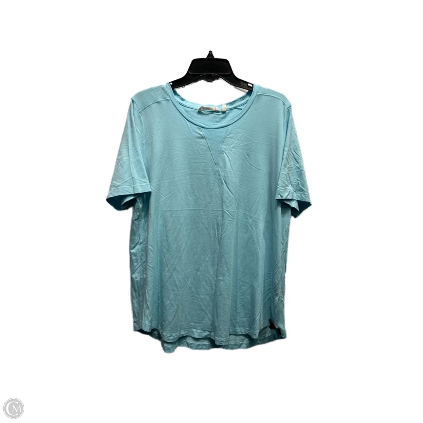 Top Short Sleeve By Soft Surroundings In Teal, Size: Xl