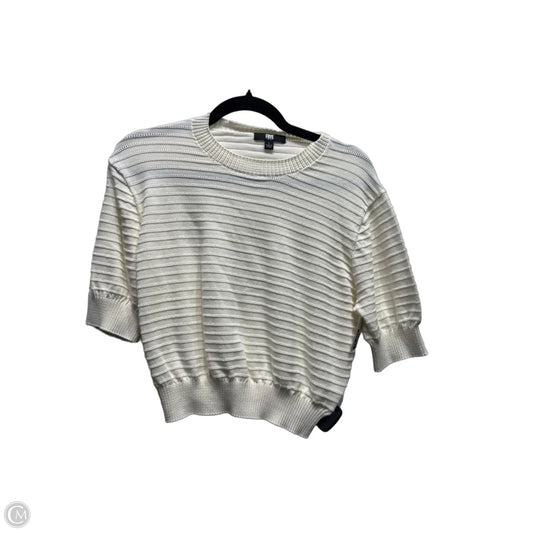 Top Short Sleeve Designer By Frye In Cream, Size: L