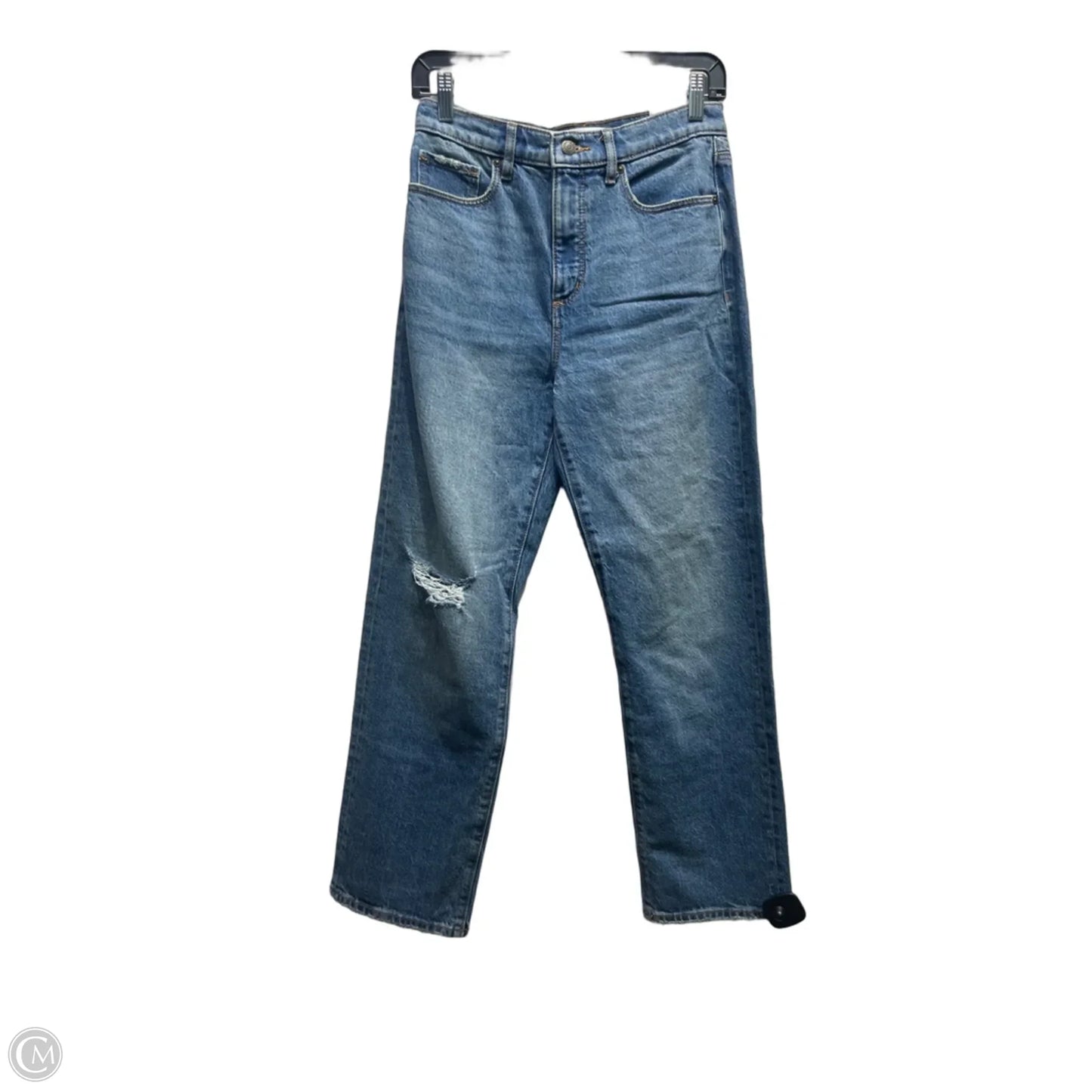Jeans Straight By Loft In Blue Denim, Size: 0